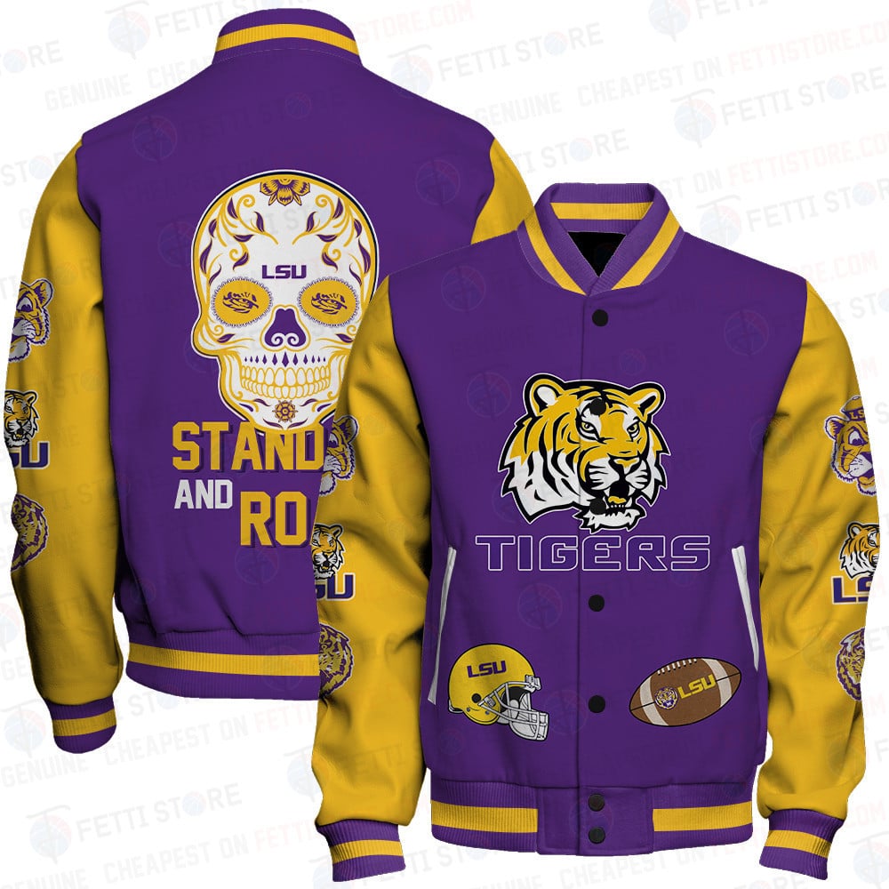 Lsu Tigers Ncaa Football Aop Varsity Jacket Stm