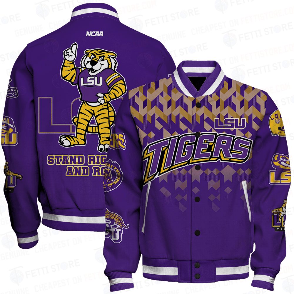 Lsu Tigers Ncaa Division Football Varsity Jacket Stm V2