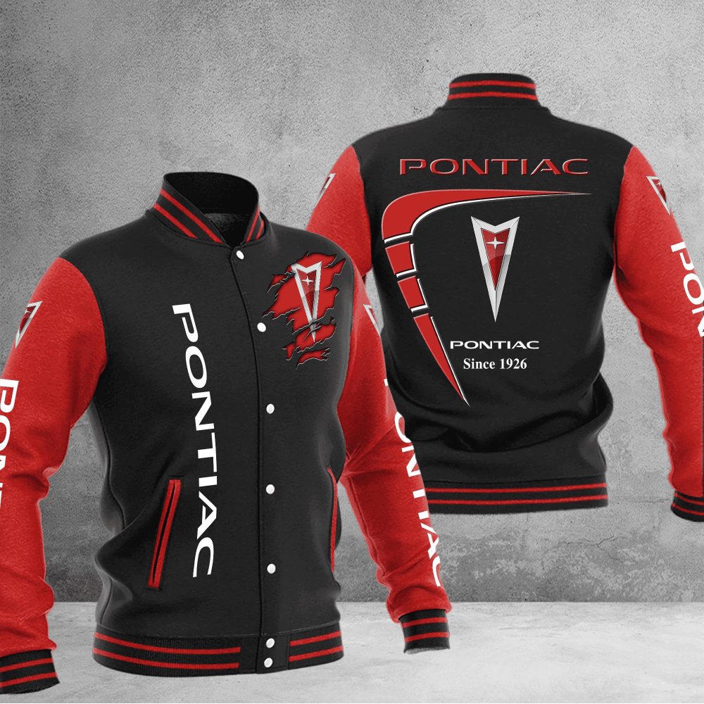 Pontiac Baseball Varsity Jacket Full Color