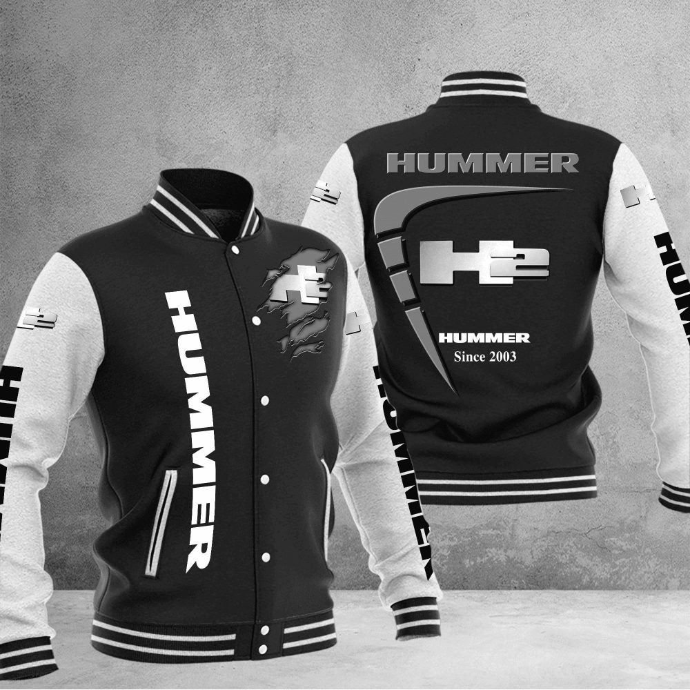 H2 Hummer Baseball Varsity Jacket Full Color