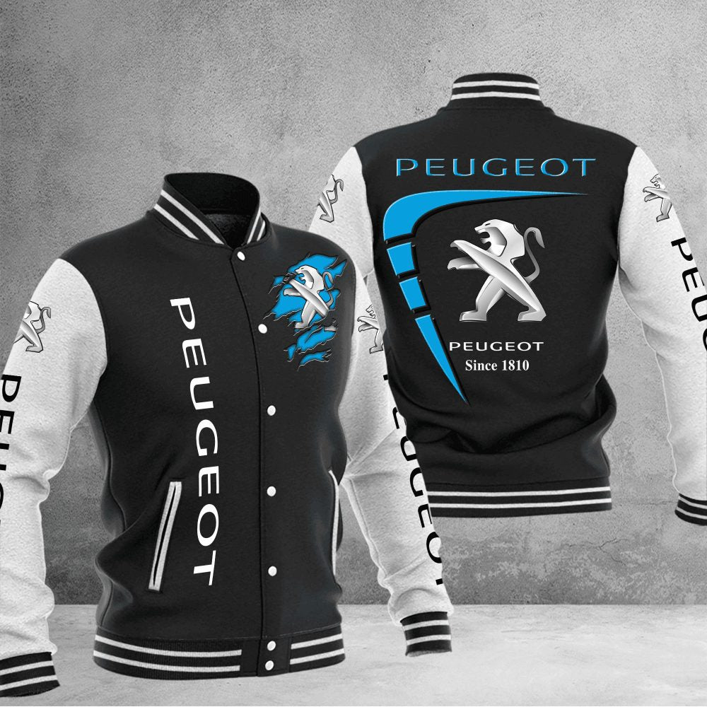 Peugeot Baseball Varsity Jacket Full Color