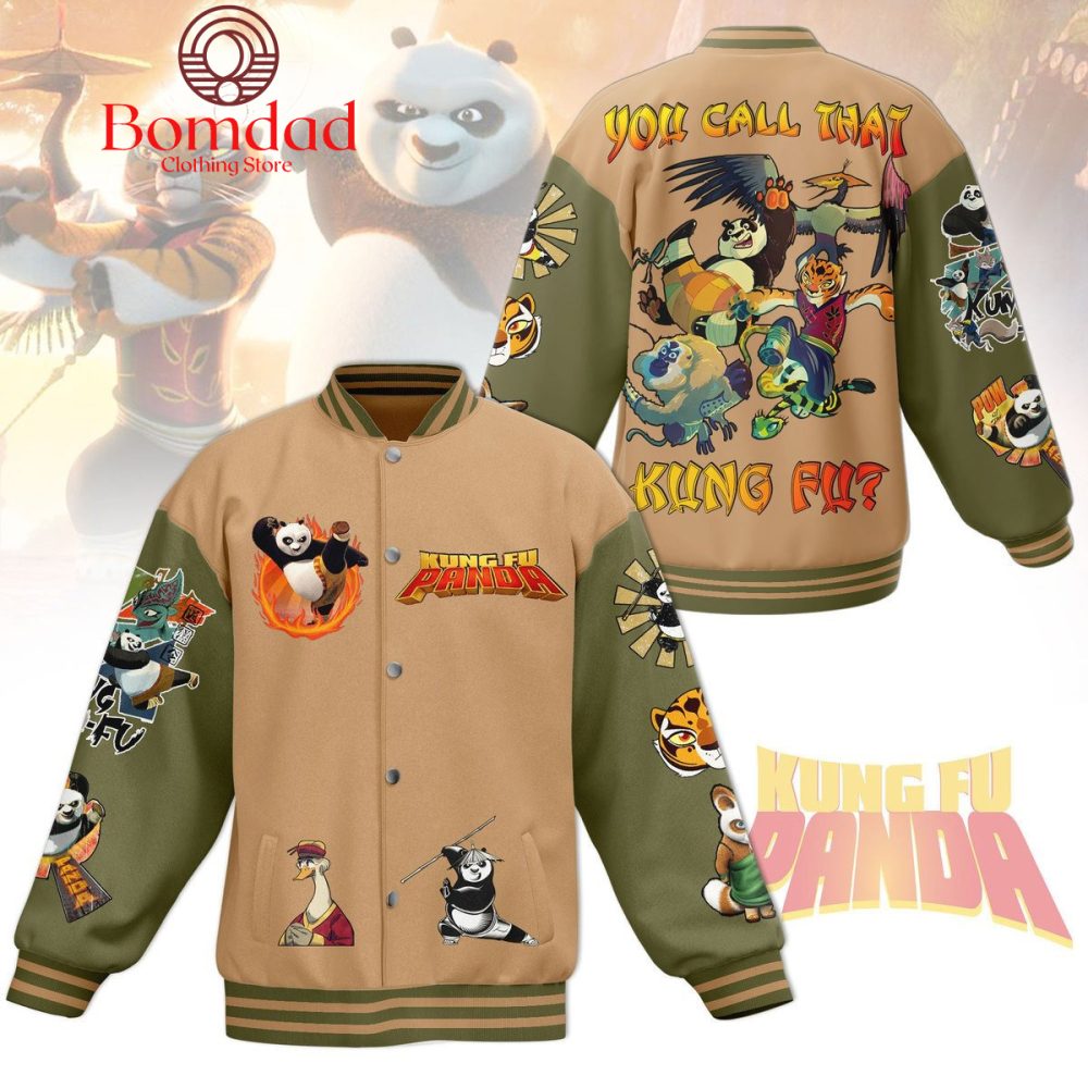 Kung Fu Panda You Call That Kung Fu Baseball Jacket