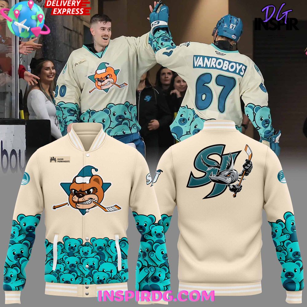 San Jose Barracuda Teddy Bear Special Jacket