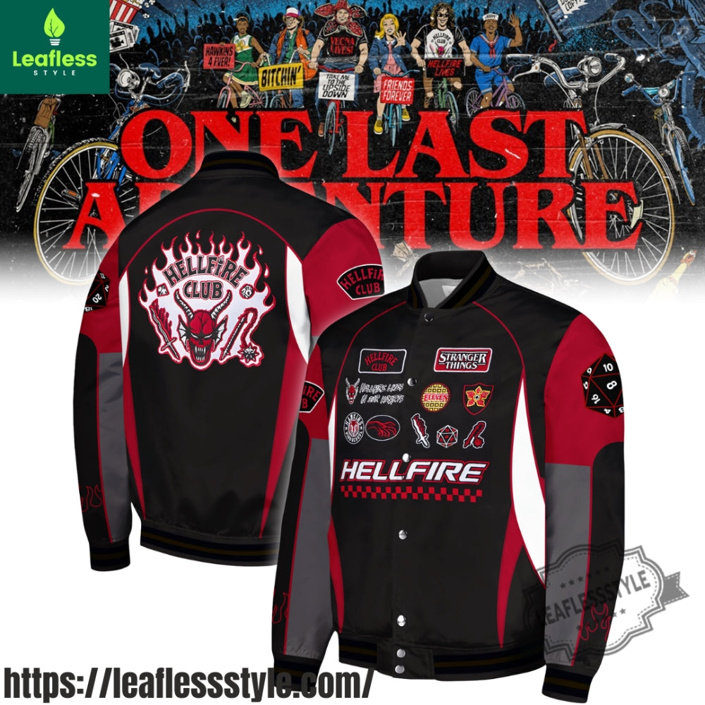 Stranger Things 2025 Hellfire Club Baseball Jacket