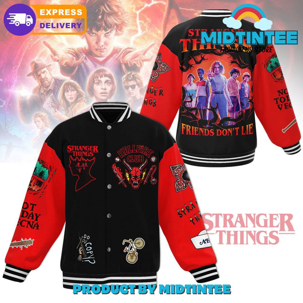 Stranger Things Varsity Jacket - Hellfire Club Design, Fast Shipping Available!