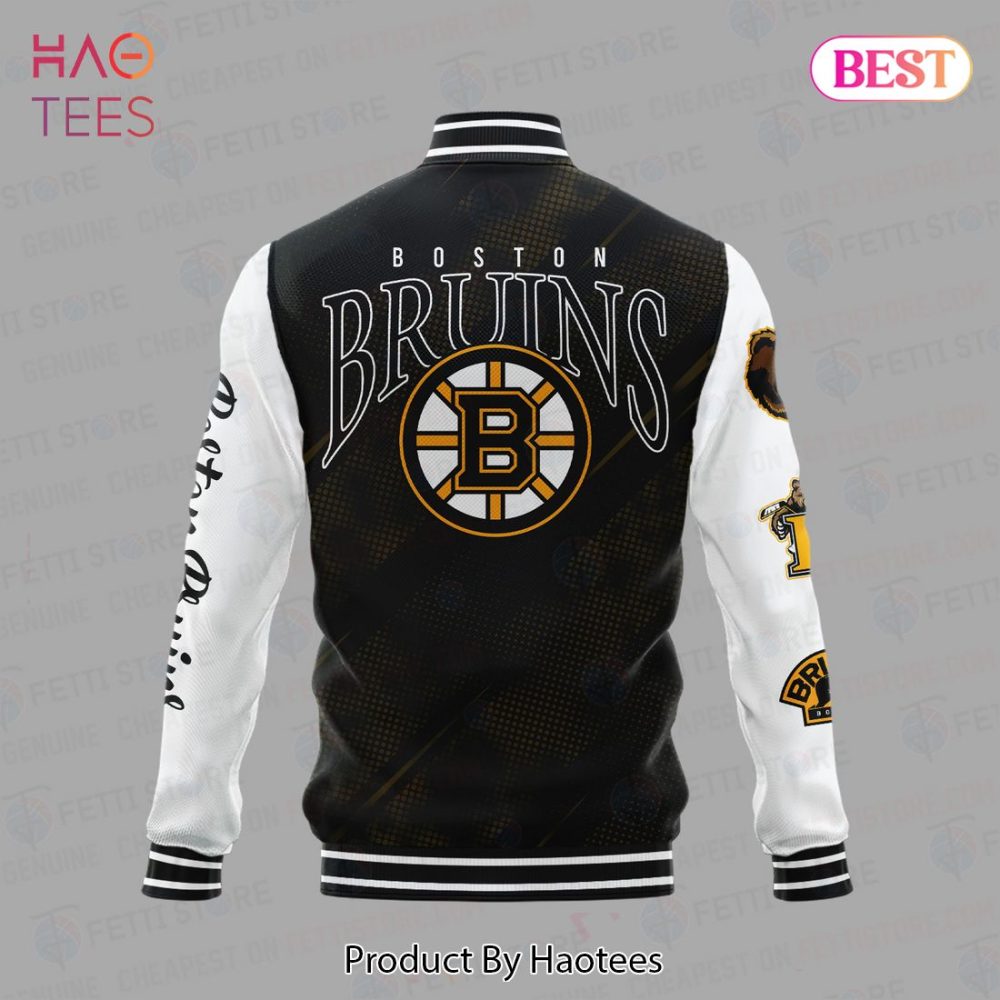 Boston Bruins Varsity Jacket - Stylish &amp; Warm Fan Gear For Hockey Enthusiasts