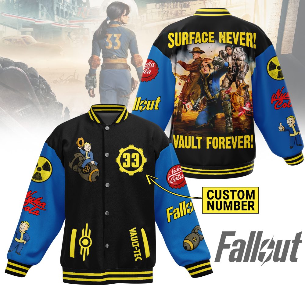 Fallout New Bomber Baseball Jacket For Fan