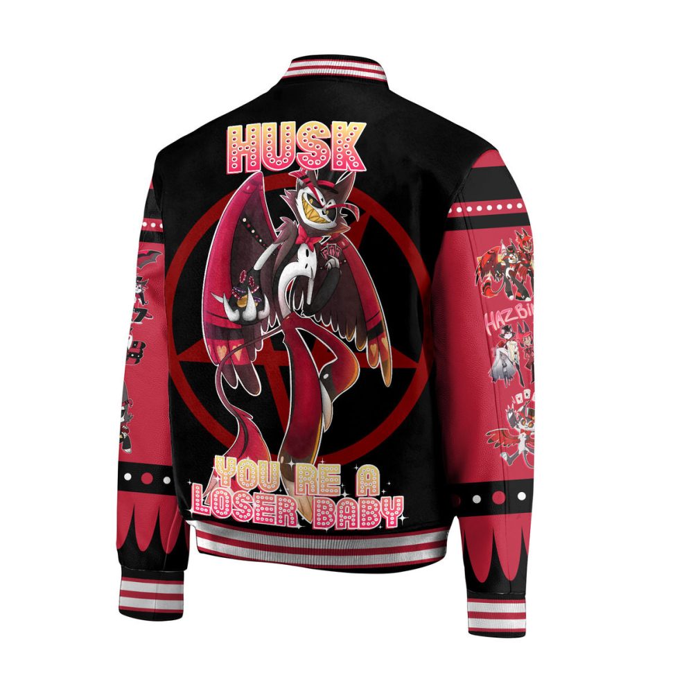 Stylish Husk Bomber Jacket - Cool Anime Graphics, Perfect For Fans &amp; Streetwear Lovers