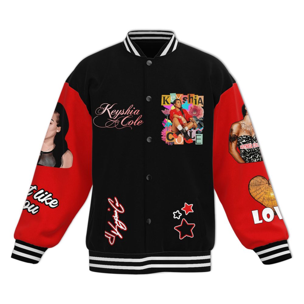 Stylish Keyshia Cole Varsity Jacket - Limited Edition Art Design, Perfect For Fans!