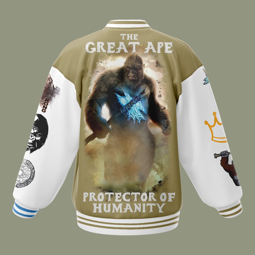 King Kong Varsity Jacket: Great Ape Protector Design – Stylish &amp; Unique Outerwear