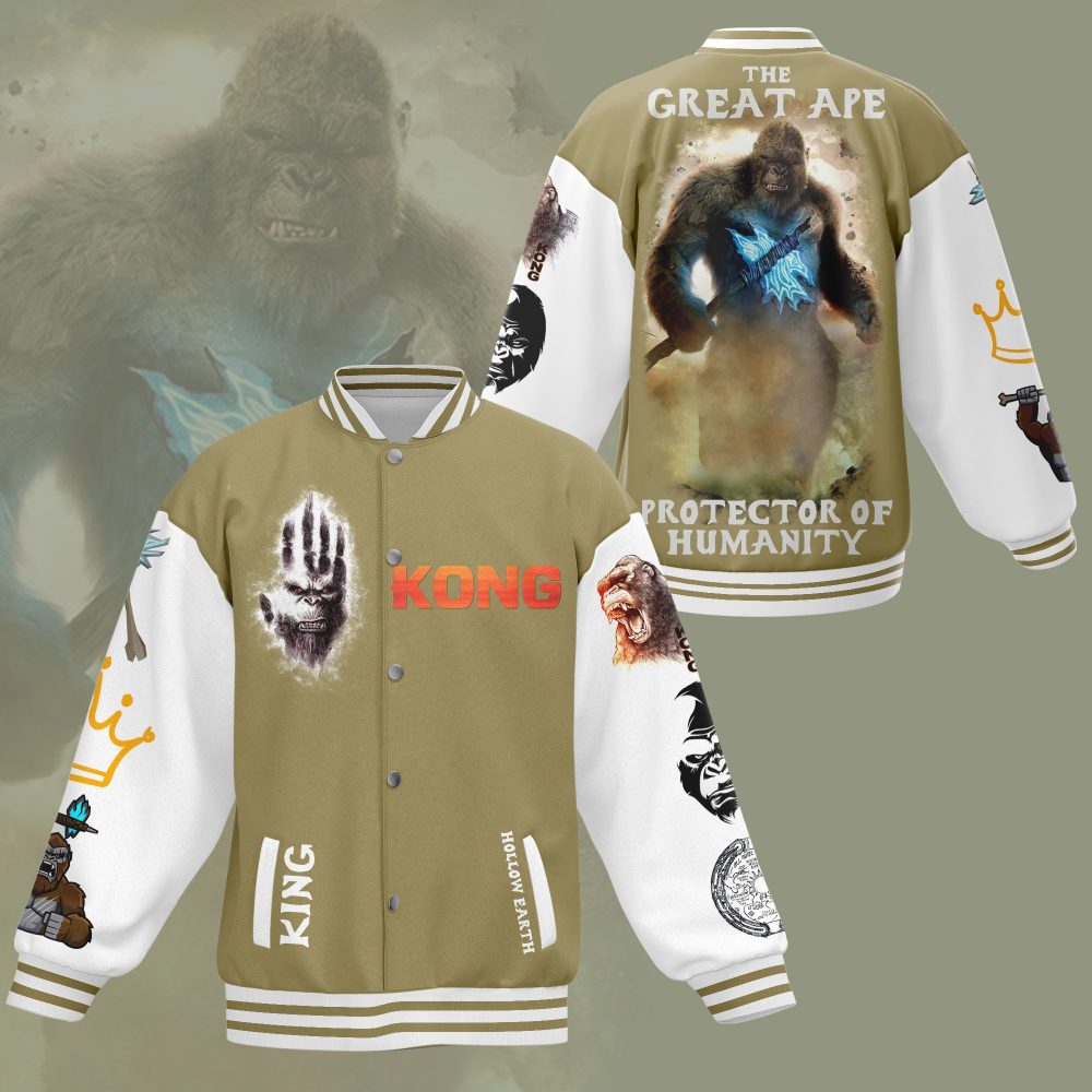 King Kong Varsity Jacket: Great Ape Protector Design – Stylish &amp; Unique Outerwear
