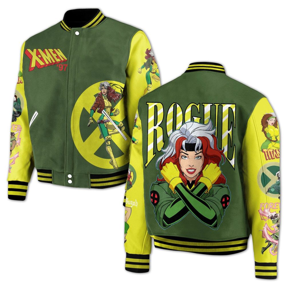 X-Men '97 Rogue Varsity Jacket - Official Marvel Comics Gear For Fans