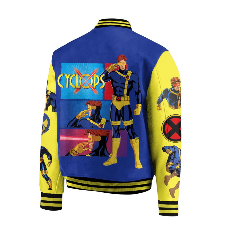X-Men Cyclops '97 Varsity Jacket – Bold Retro Comic Style Outerwear