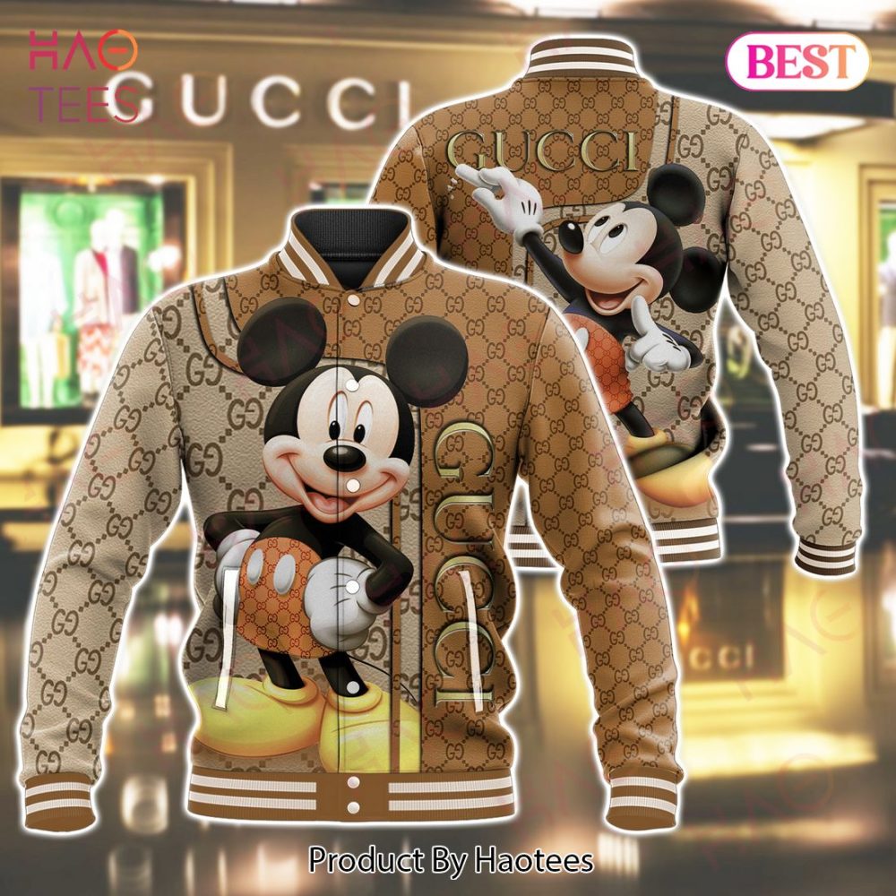 Mickey Mouse Inspired Designer Jacket - Stylish Cartoon Print Bomber For Men &amp; Women