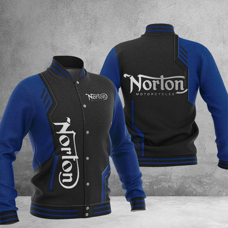 Norton Dmhj0768 Baseball Jacket Logo Baseball Varsity Jacket