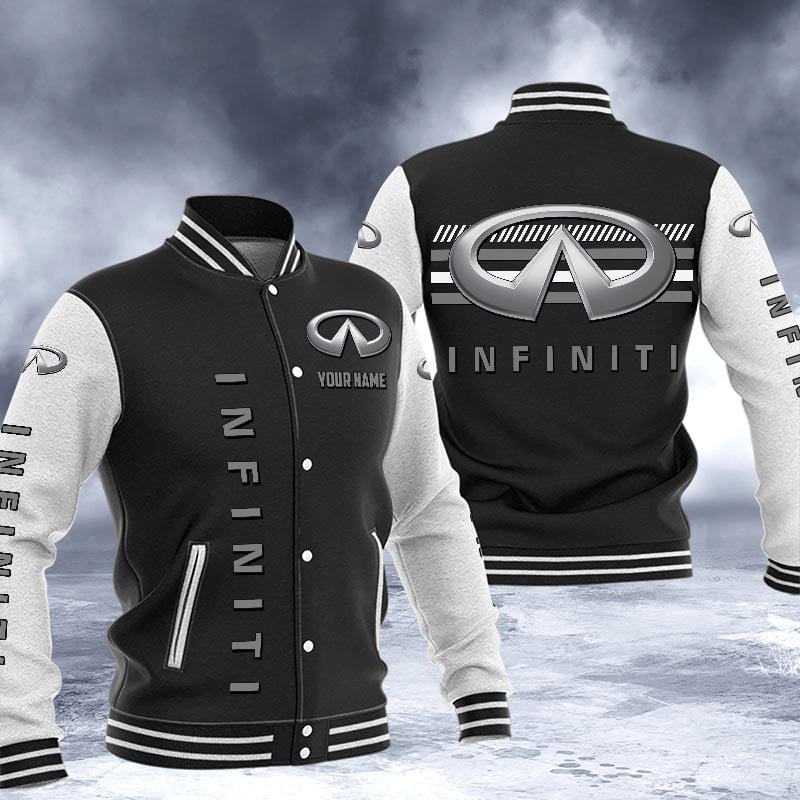 Infiniti Dmhj1524 Logo Baseball Varsity Jacket