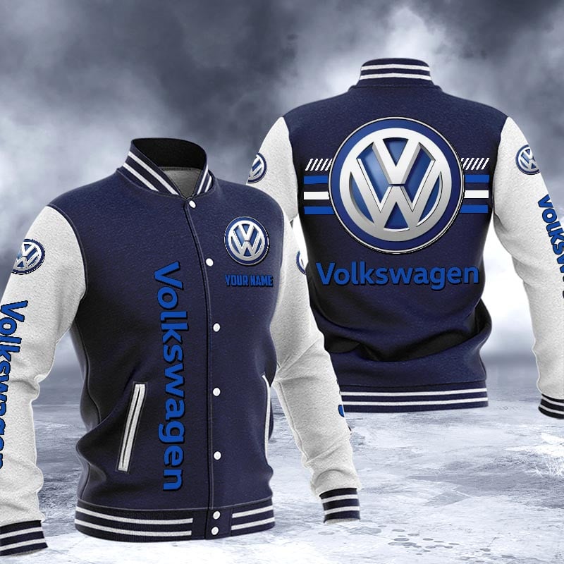 Volkswagen Dmhj1565 Logo Baseball Varsity Jacket