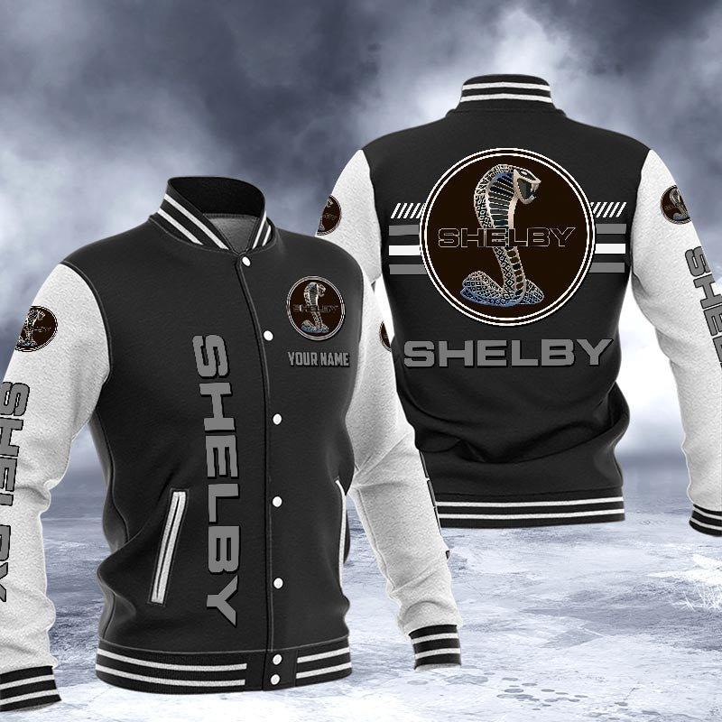 Shelby Dmhj1554 Logo Baseball Varsity Jacket
