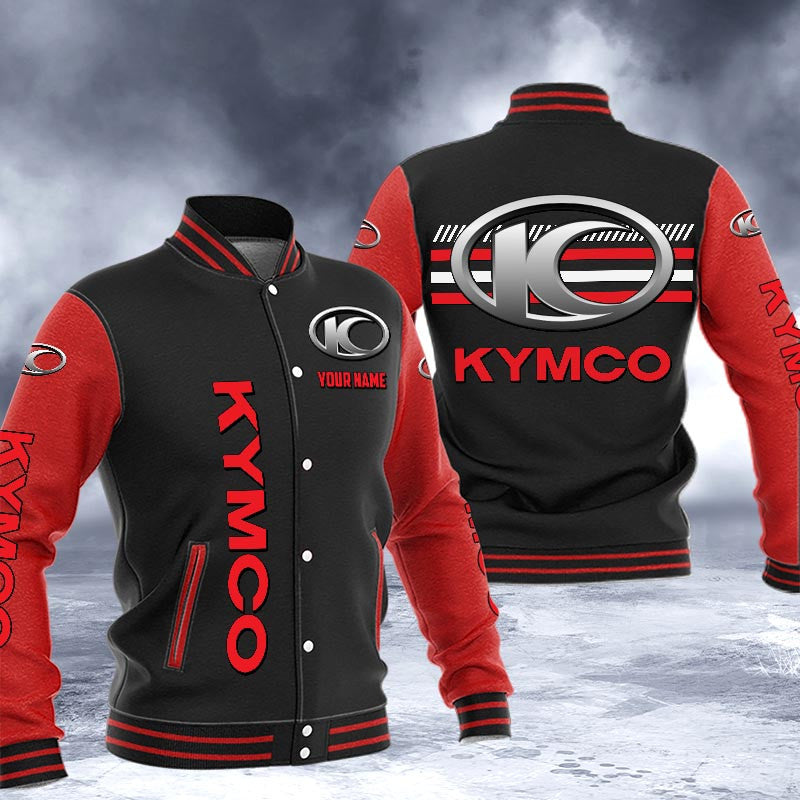 Kymco Dmhj1593 Logo Baseball Varsity Jacket