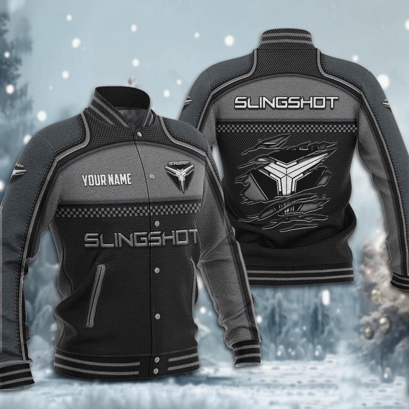 Polaris Slingshot Dmhj1840 Baseball Jacket Logo Baseball Varsity Jacket
