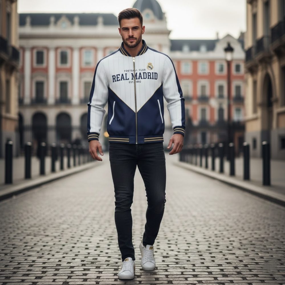 Real Madrid Varsity Track Jacket – The Ultimate Symbol Of Galactic Excellence And Heritage