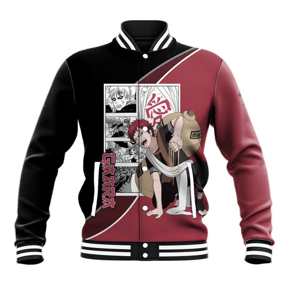 Gaara Baseball Jacket Anime Mix Manga Ts04