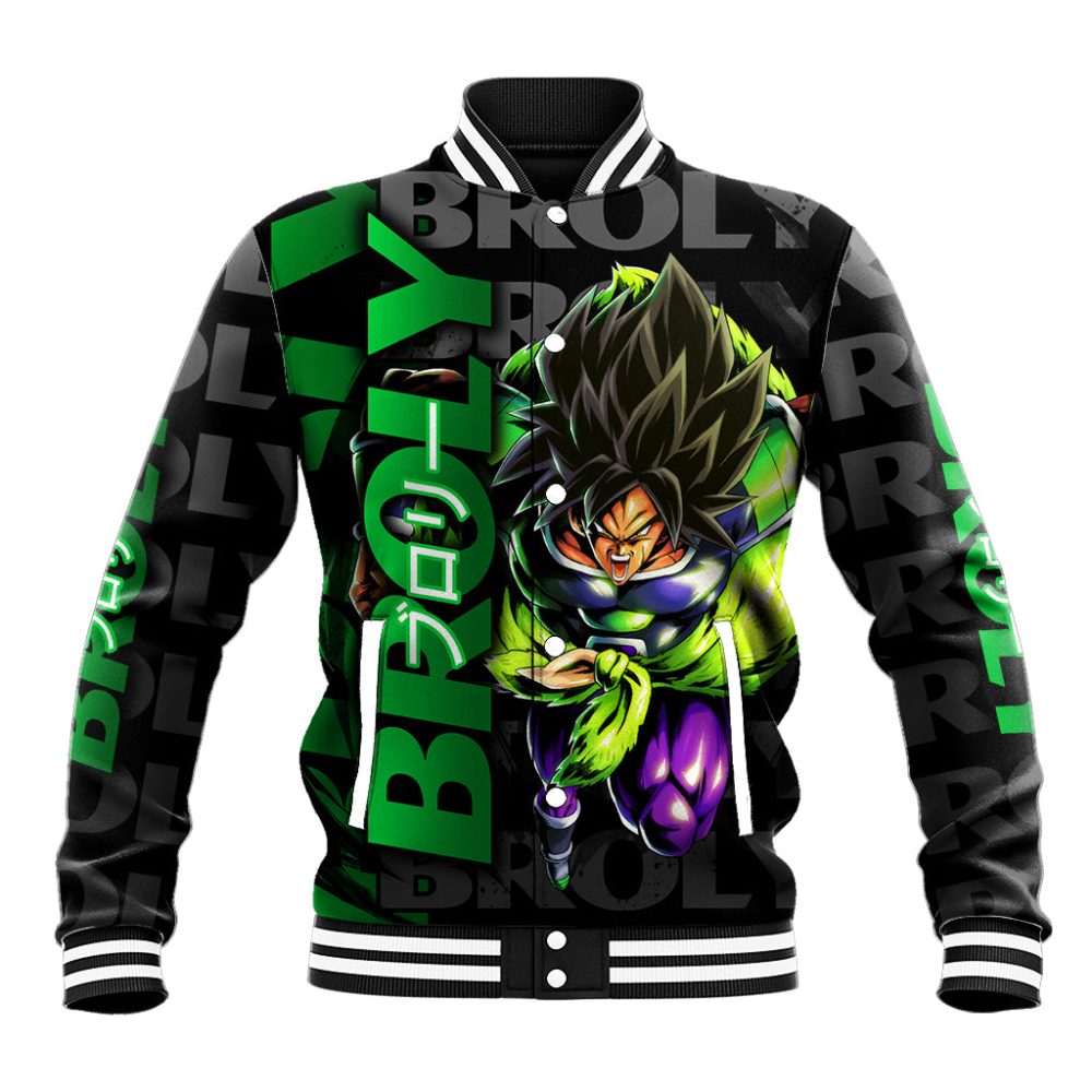 Broly - Dragon Ball Baseball Jacket Anime Mix Pattern Style Ts04