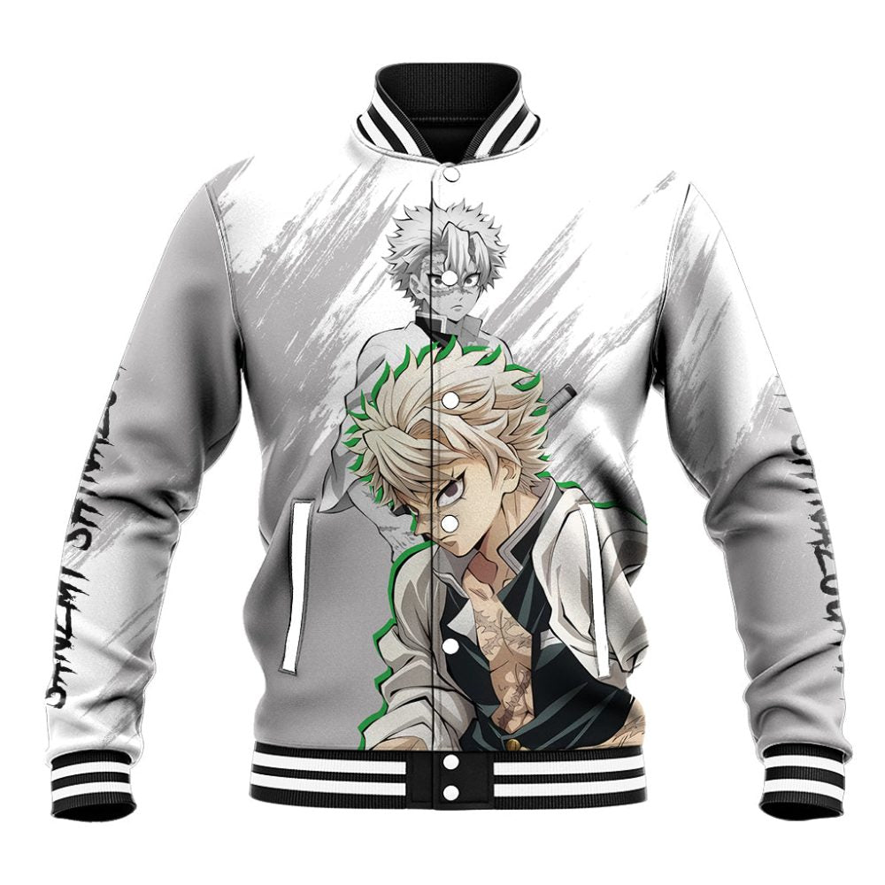 Sanemi Shinazugawa Baseball Jacket Demon Slayer Ts04
