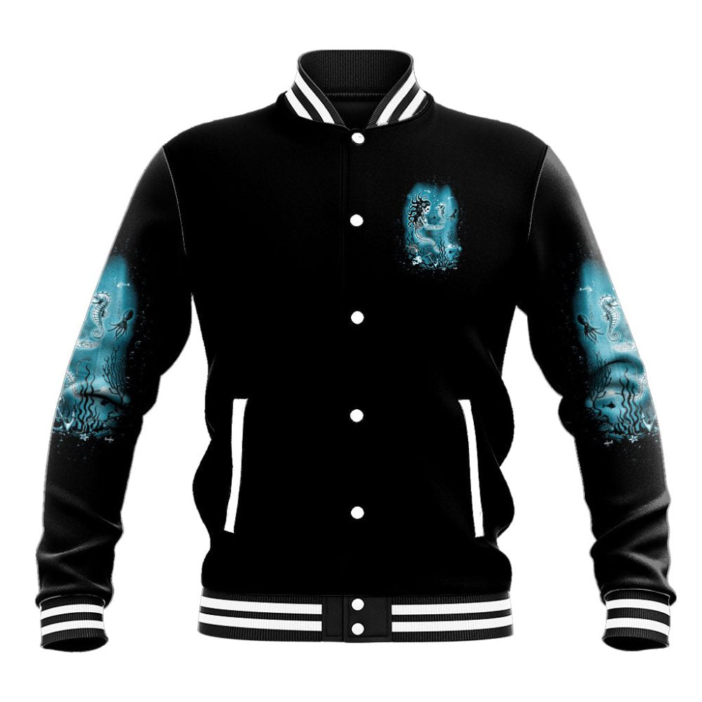 My Demons Tried To Drown Me Mermaid Baseball Jacket Ts04