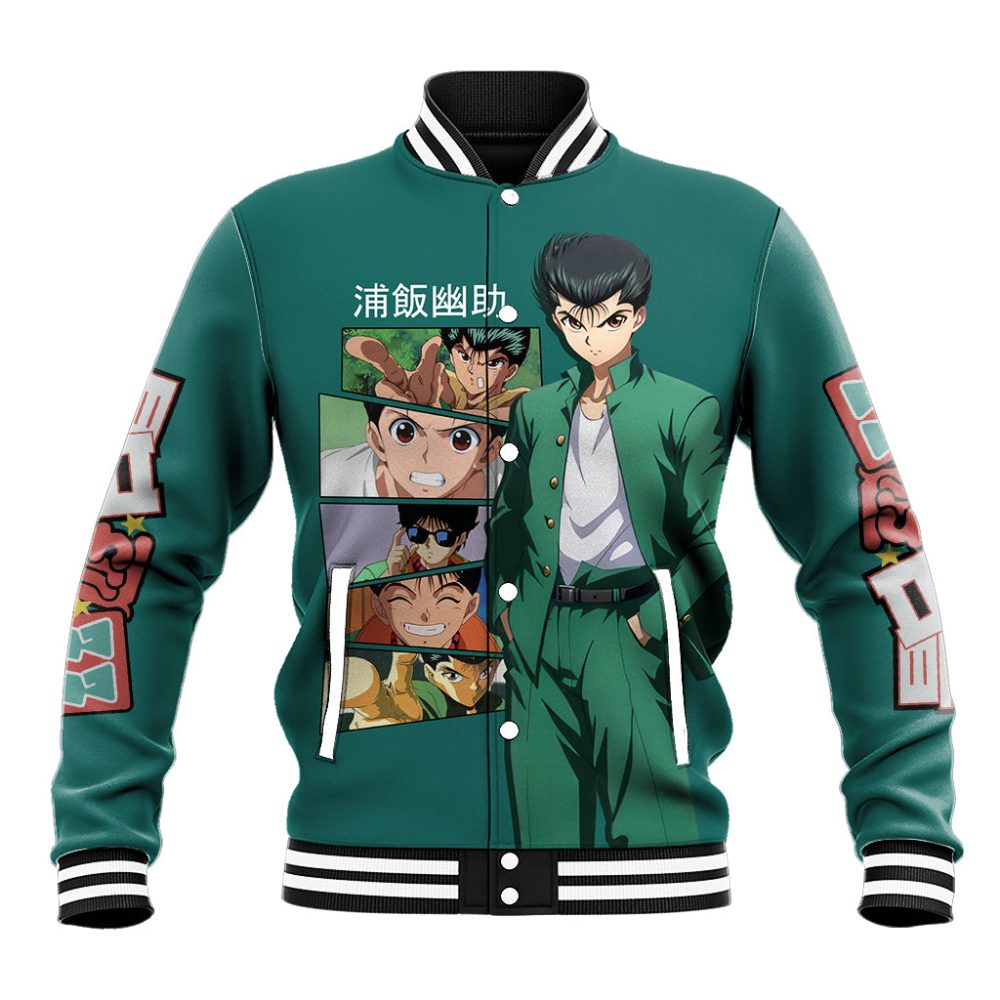 Yusuke Urameshi Baseball Jacket Yu Yu Hakusho Anime Ts04