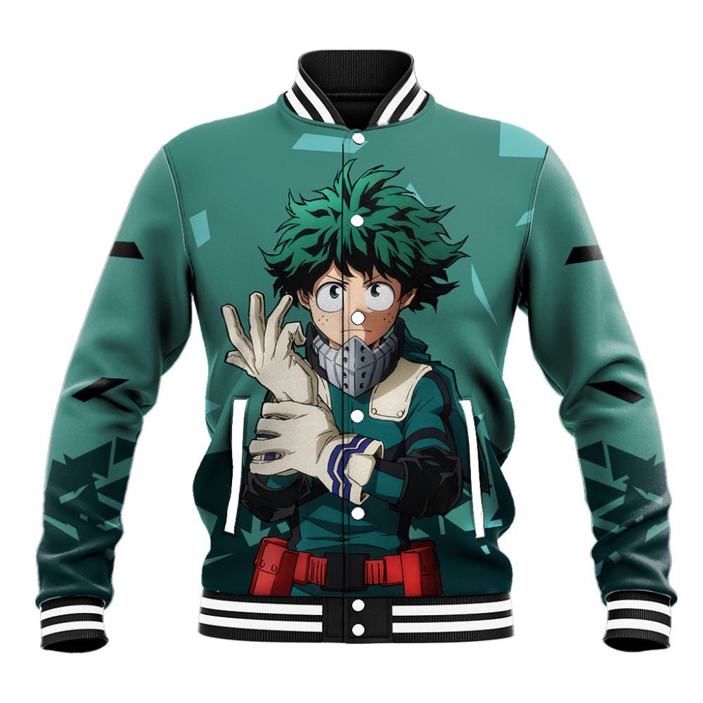 Izuku Midoriya - My Hero Academia Baseball Jacket Anime Style Ts04