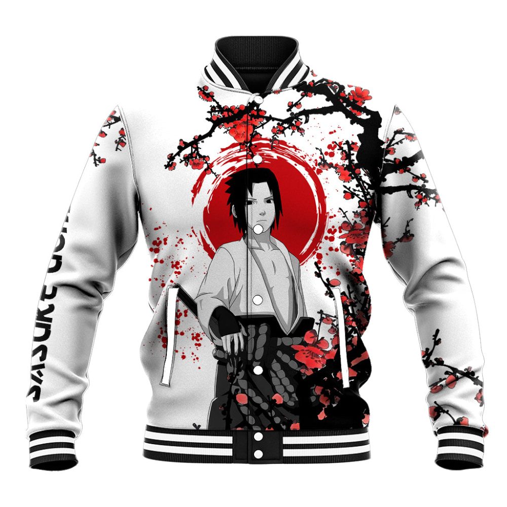 Uchiha Sasuke - Japan Style Anime Baseball Jacket Ts04