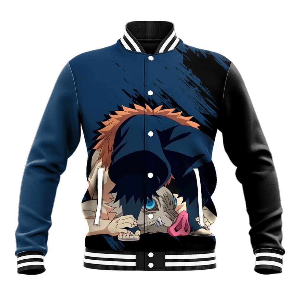 Kimetsu Inosuke Baseball Jacket Demon Slayer Ts04