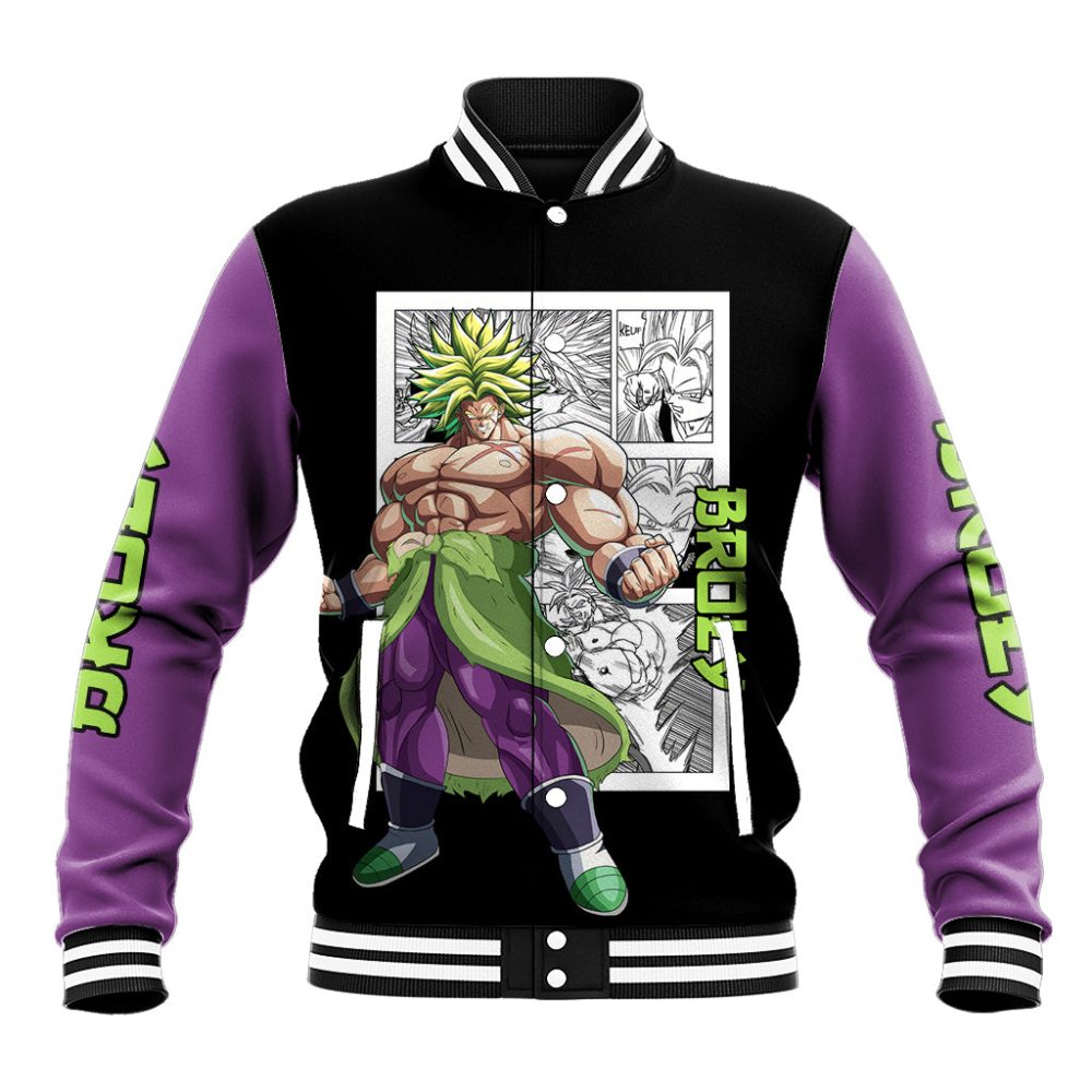 Broly Legendary Ssj Baseball Jacket Dragon Ball Mix Anime Manga Ts04
