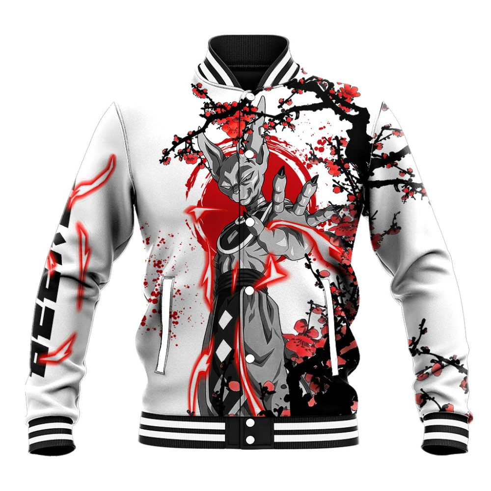 Beerus Dragon Ball Baseball Jacket Anime Japan Style Ts04