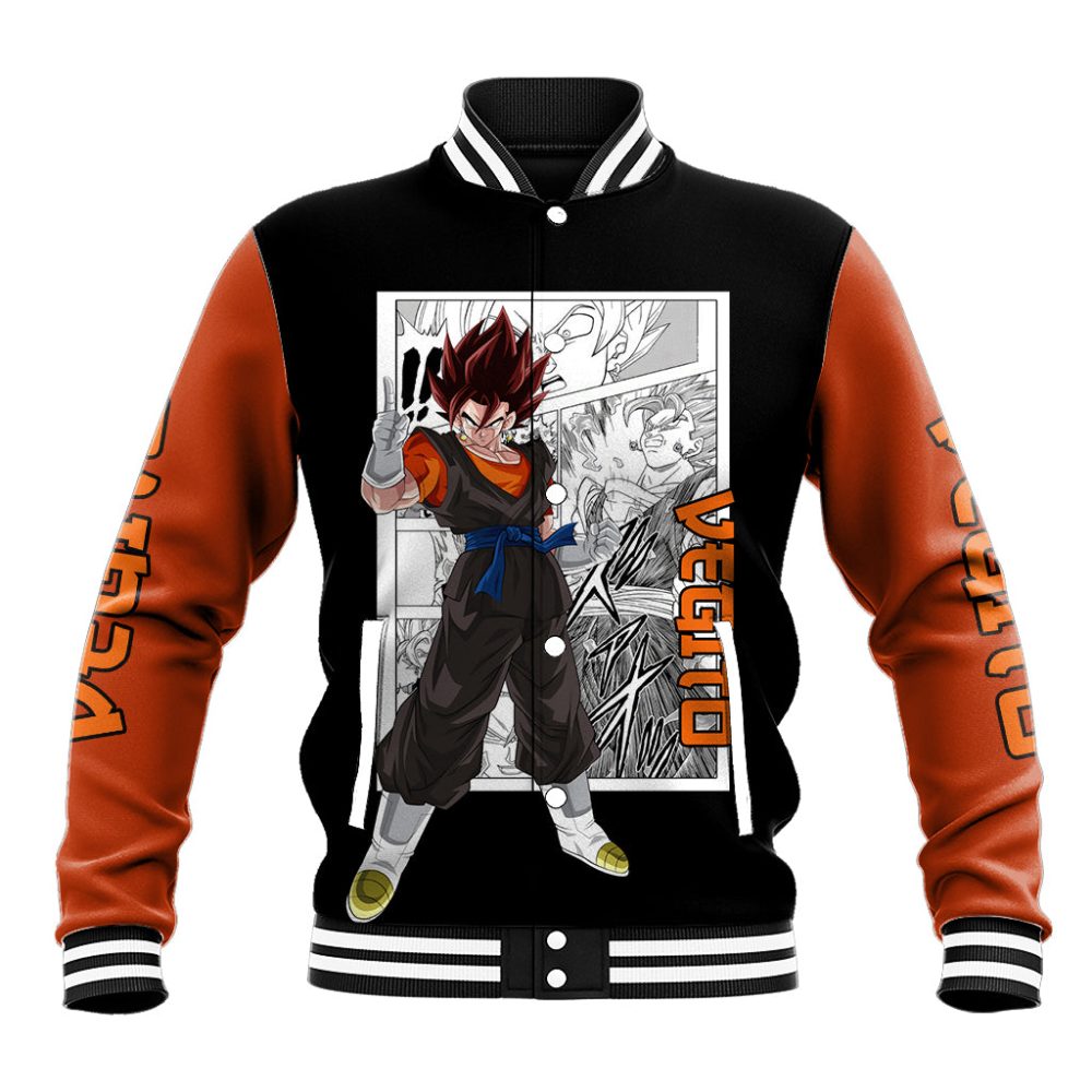 Vegito Baseball Jacket Dragon Ball Mix Anime Manga Ts04