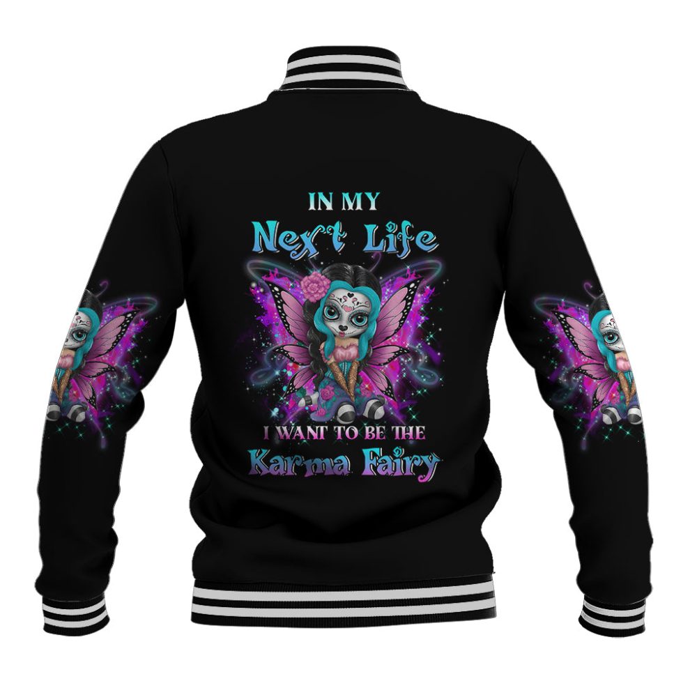 Karma Fairy Sugar Skull Baseball Jacket Ts04