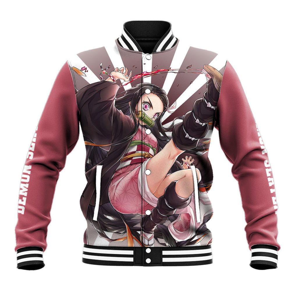 Nezuko Kamado Baseball Jacket Ts04