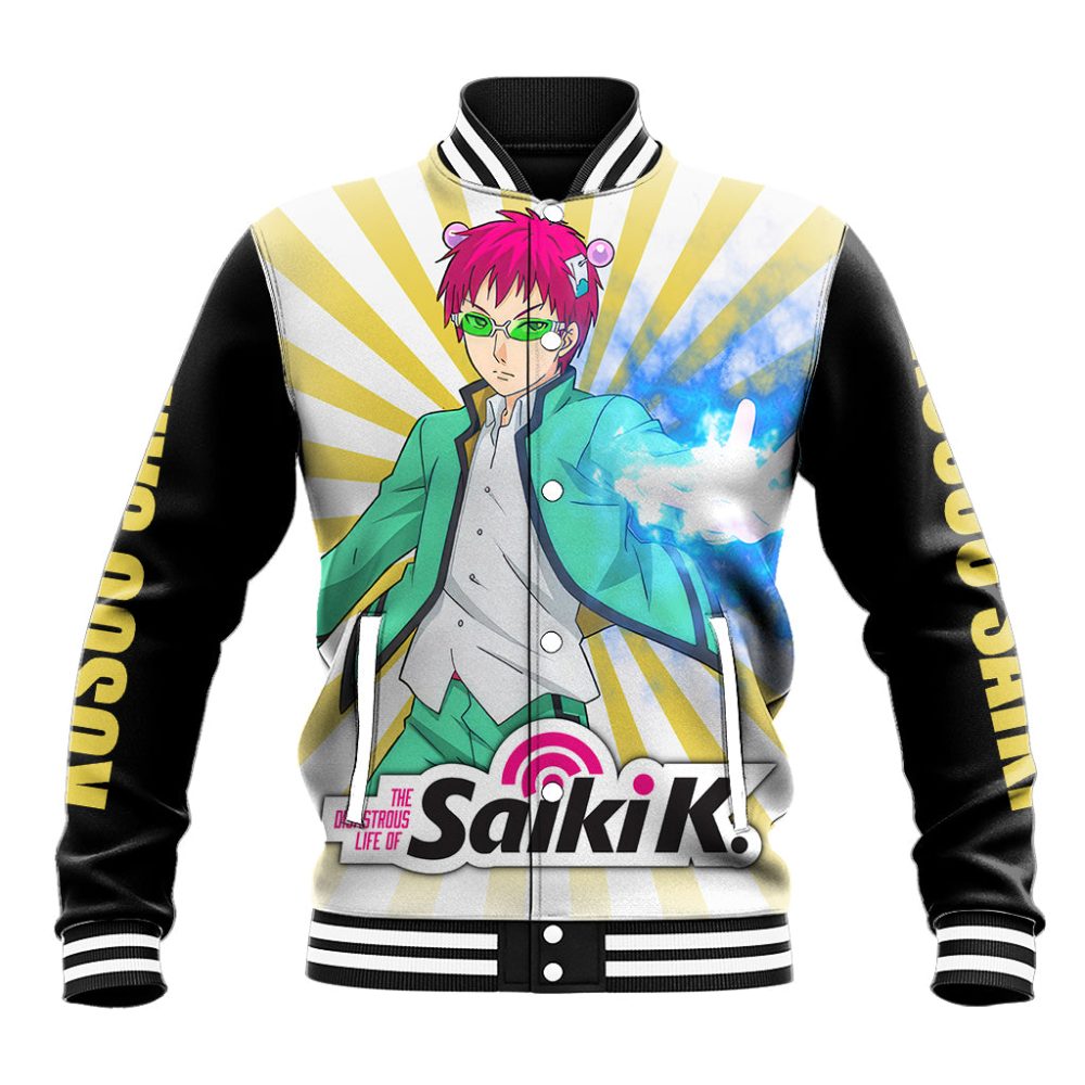 Kusuo Saiki Baseball Jacket Saiki Kusuo No Psi-Nan Ts04