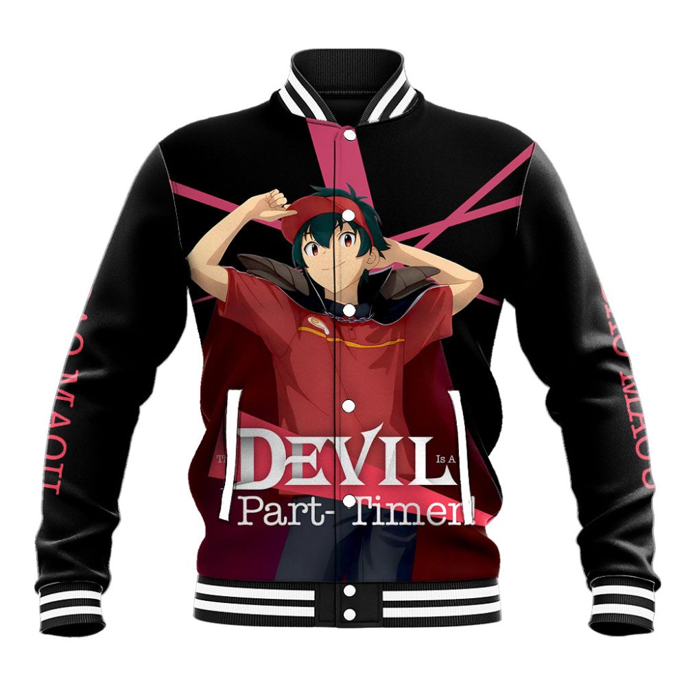 Sadao Maou The Devil Part Timer Baseball Jacket Anime Style Ts04