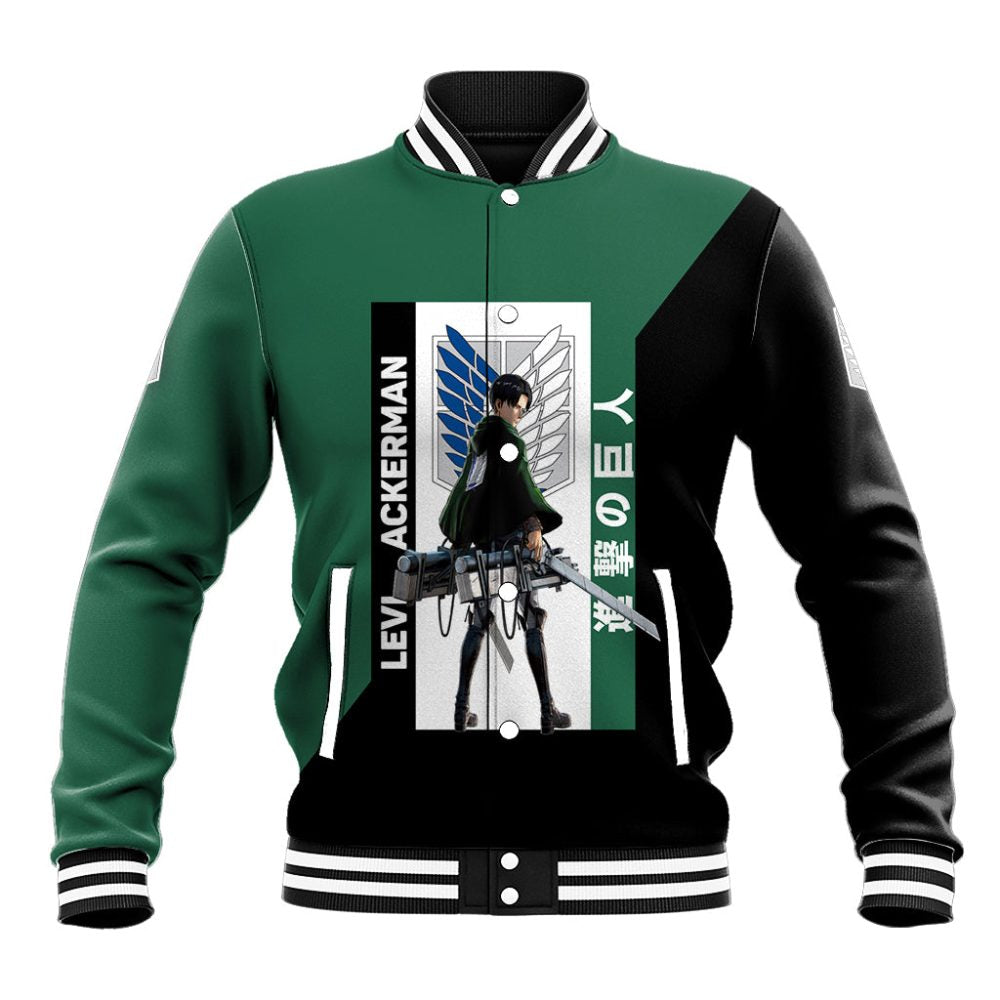 Levi Ackerman Baseball Jacket Ts04