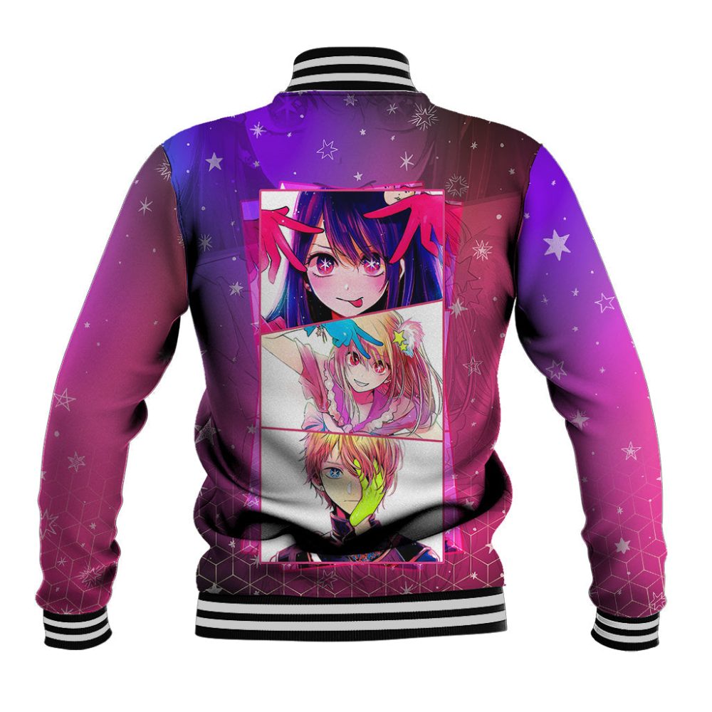 Oshi No Ko Anime Baseball Jacket Starry Eyes Ts07