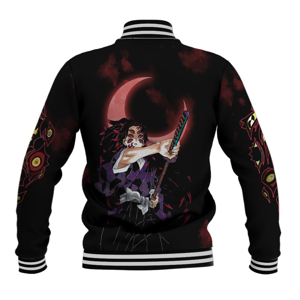 Demon Slayer Anime Baseball Jacket Kokuboshi Crimson Moon Ts07